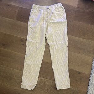 Woman’s Linen Pants (Cream/Beige)